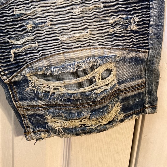 Decibel men’s distressed denim shorts sz: waist 36 - Picture 5 of 8